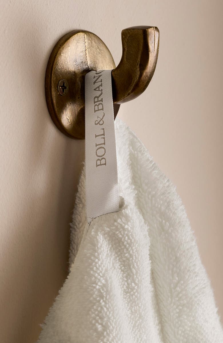 Boll & Branch Turkish Ultra Plush Organic Cotton Bath Towel, Alternate, color, White