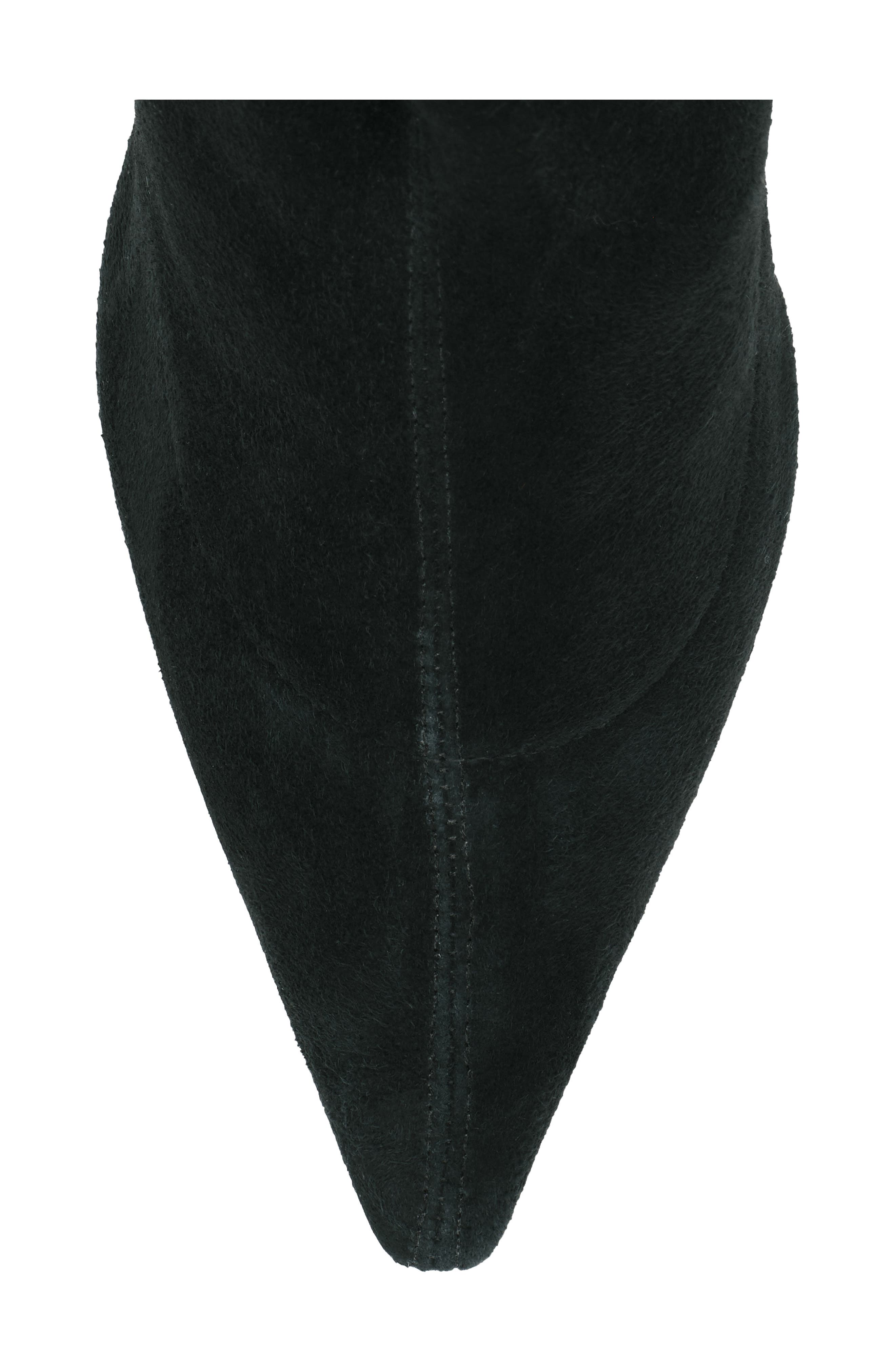 Jade Stretch Suede Knee High Boot, Alternate, color, BLACK