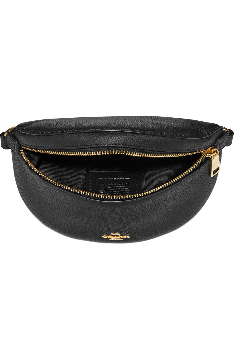 COACH Pebbled Leather Belt Bag, Alternate, color,