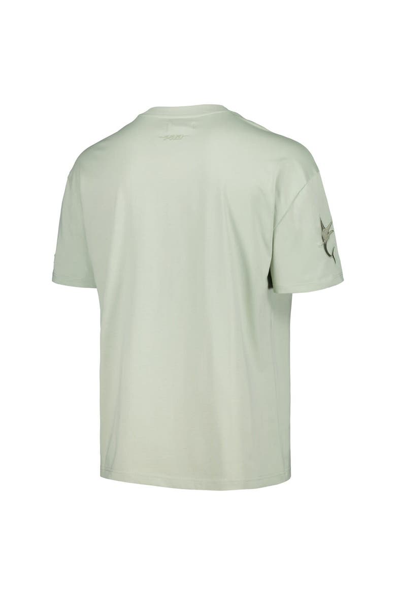 Men's Pro Standard Mint Miami Marlins Neutral CJ Dropped Shoulders T-Shirt, Alternate, color, Mint