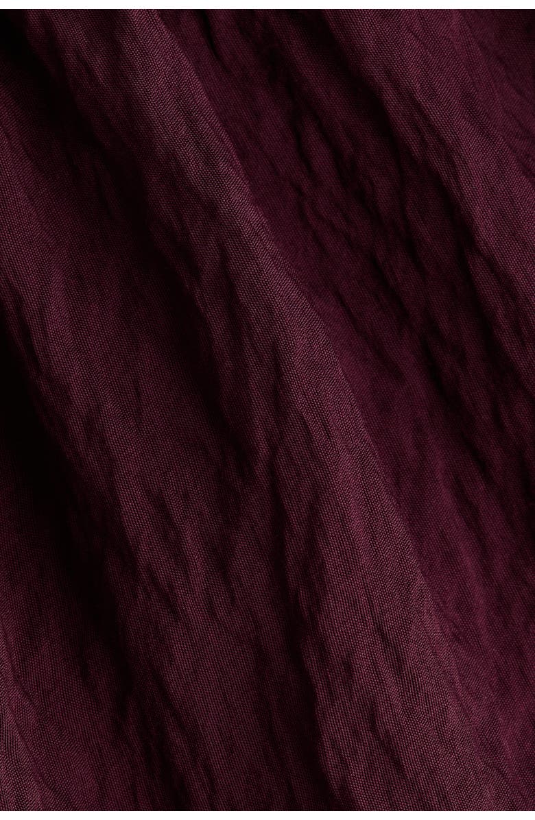 H&M Crêpe a-line skirt, Alternate, color, Burgundy