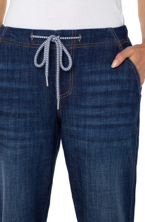Shop Liverpool Los Angeles The Rascal Drawstring Cuffed Pull-on Jeans In San Gabriel