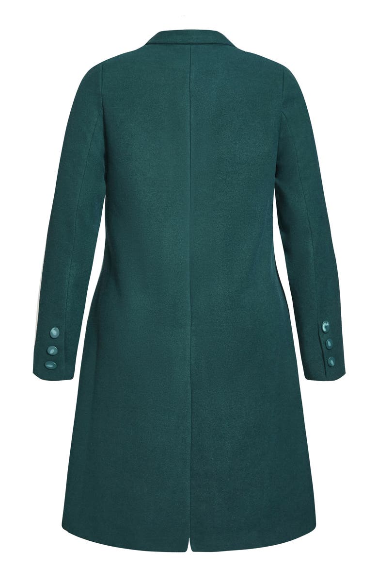 Effortless Chic Coat, Alternate, color, EMERALD