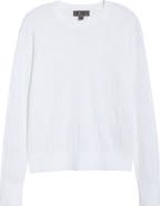 G/FORE Pointelle Knit Crewneck Golf Sweater