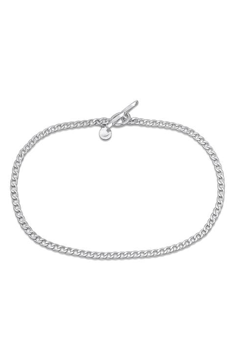 Sterling Silver Curb Chain Bracelet
