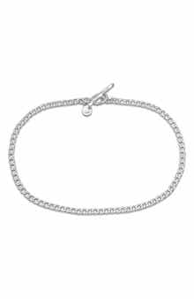 DELMAR Sterling Silver Curb Chain Bracelet
