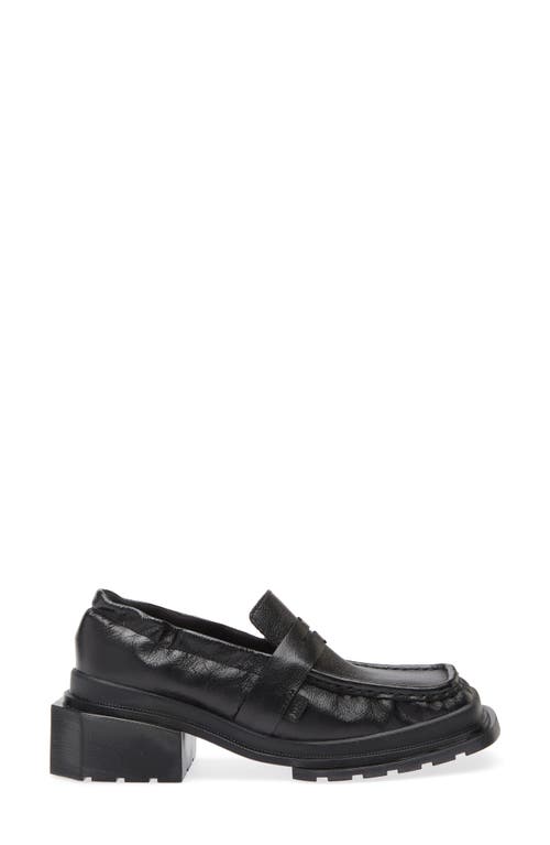 Dr. Martens Maybole Square Toe Ruched Leder Loafer In Black