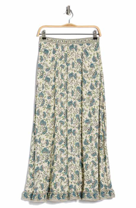 MAX STUDIO Floral Pull-On Maxi Skirt