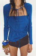 MANGO Overlay Long Sleeve Top