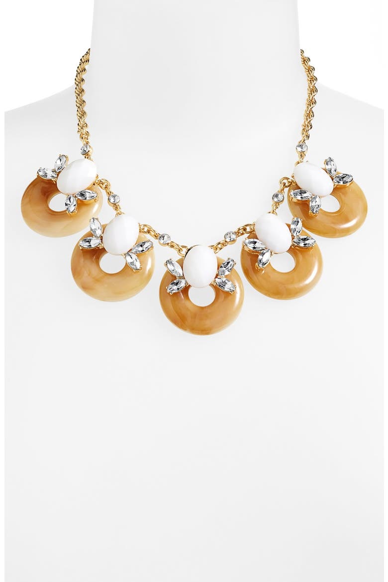 Lee by Lee Angel 'Soleil' Frontal Necklace, Alternate, color, WHITE MULTI/ GOLD
