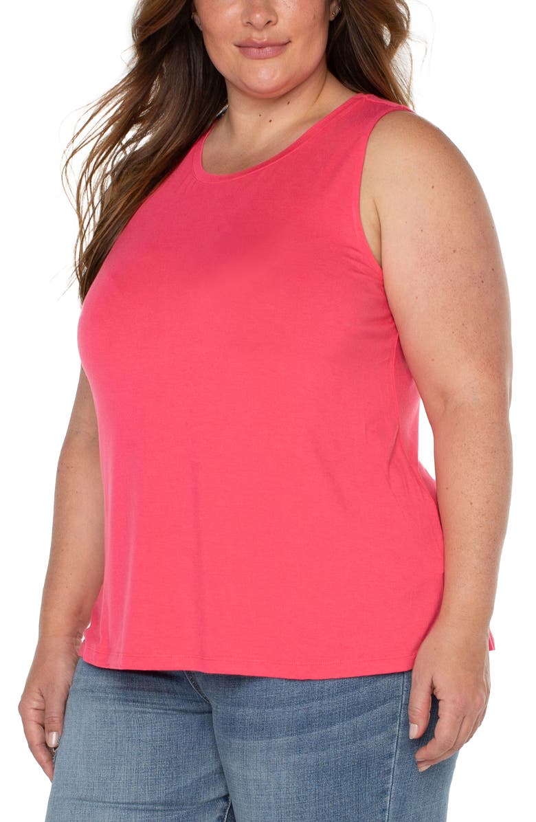 Liverpool Los Angeles Scoop Neck Jersey Tank, Alternate, color, Watermelon
