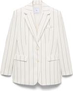 MANGO Pinstripe Suit Jacket