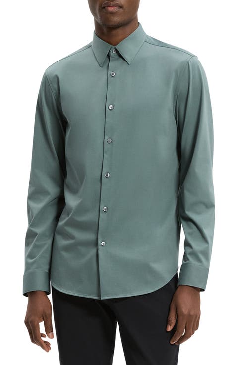 Sylvain ND Structure Knit Button-Up Shirt