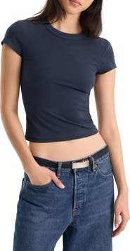 Good American The Cap Sleeve Tee