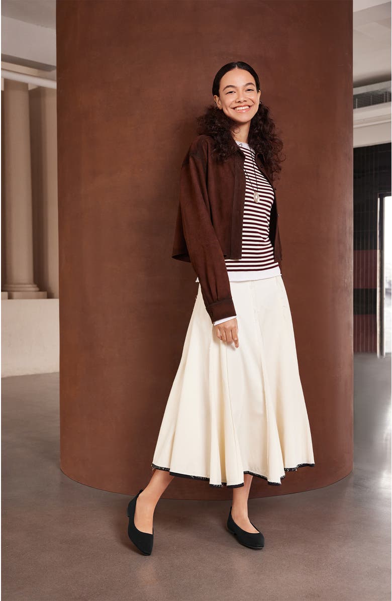 VIVAIA Mini Square-Toe Flats, Alternate, color, Black