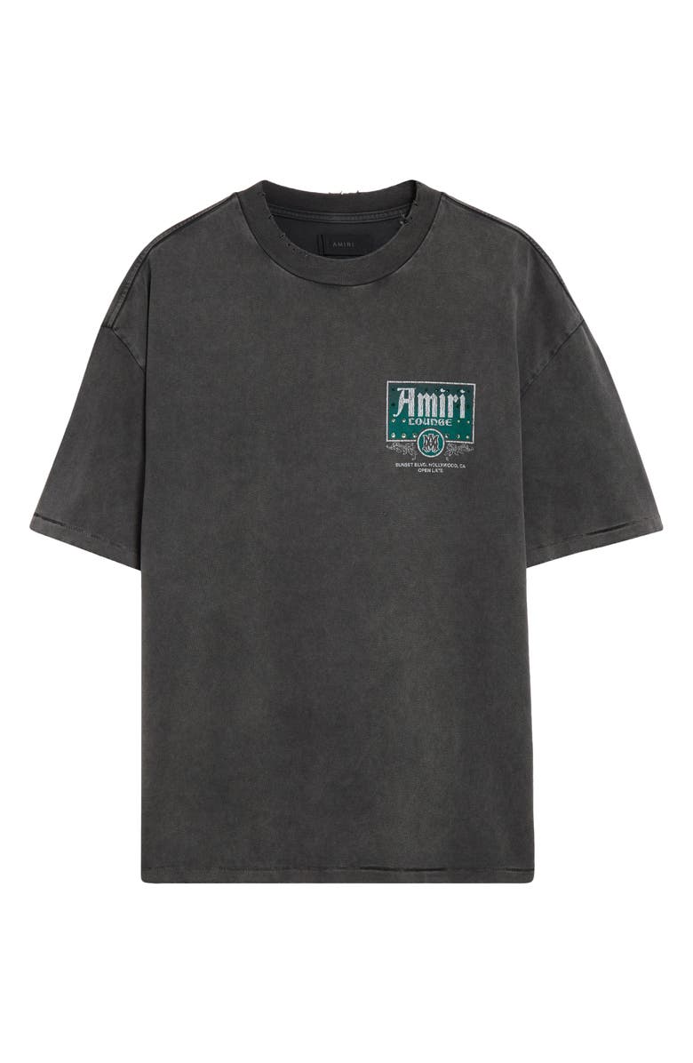 AMIRI Lounge Crystal Embellished Cotton Graphic T-Shirt, Alternate, color, 