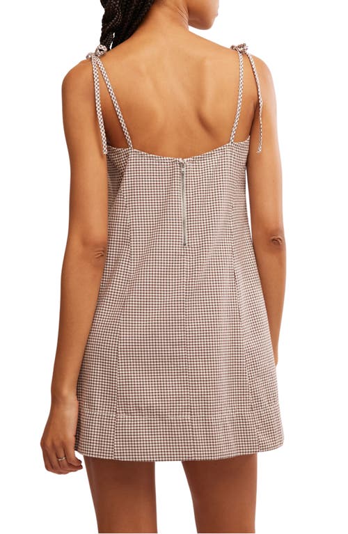 Free People Arlo Plaid Dress & Shirt Set In Ivory Combo