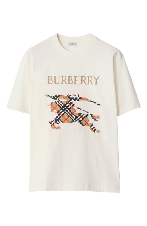 Burberry Cotton T-shirt With Cross Stitch Ekd