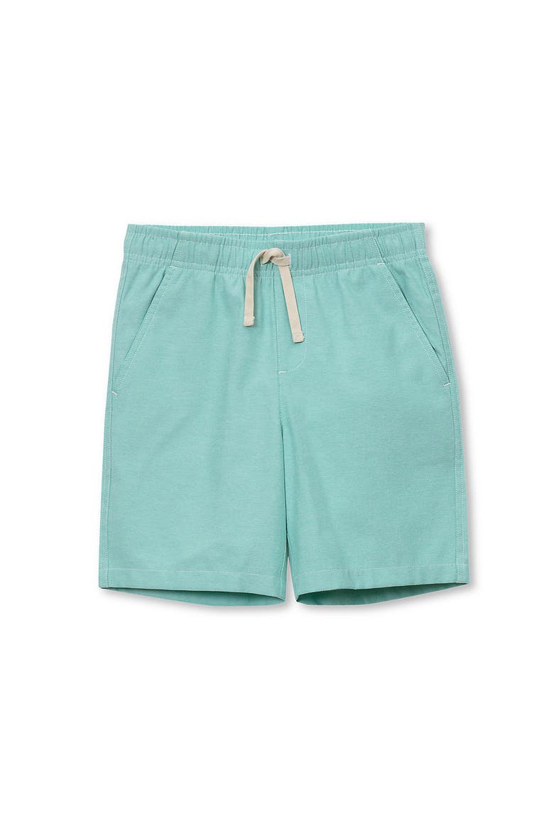Boys Oxford Pull On Shorts, Main, color, Teal