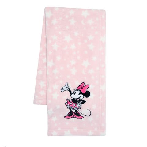Disney Baby Minnie Mouse Stars Soft Fleece Baby Blanket