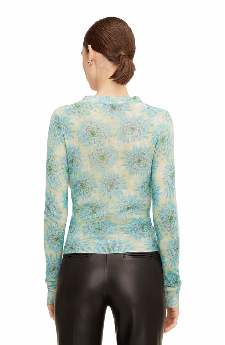 Rebecca Taylor Astera Fleur Ruched Cardigan, Alternate, color,