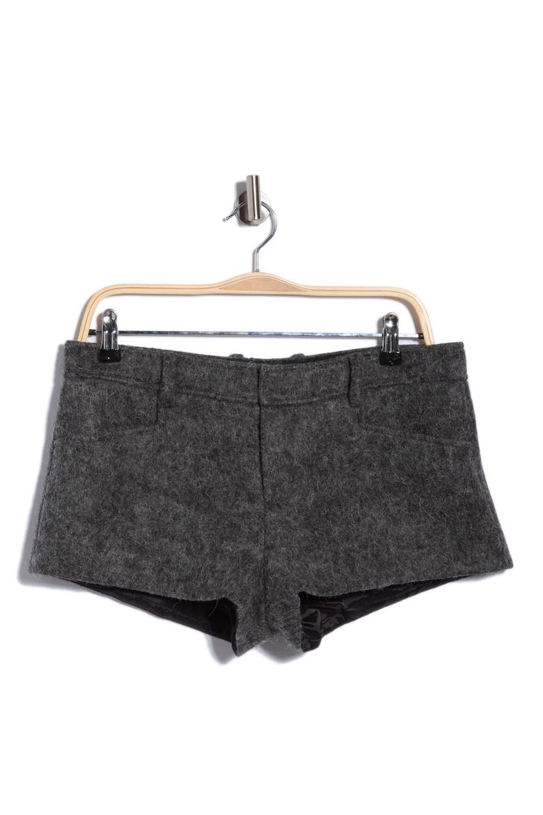 The Wool Micro Shorts, Alternate, color, DARK HEATHER GREY