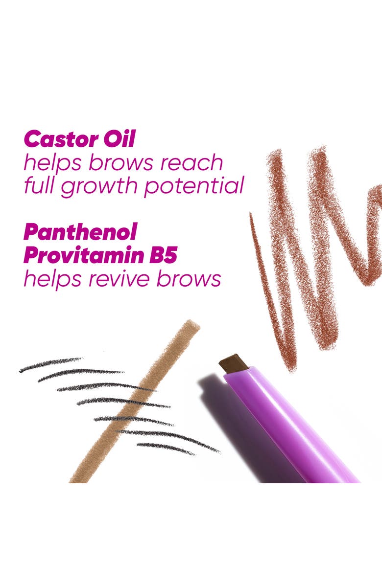 Kosas Brow Pop Dual-Action Defining Brow Pencil, Alternate, color, Black