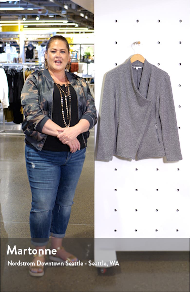 BB Dakota Off the Clock Asymmetrical Knit Moto Jacket, sales video thumbnail