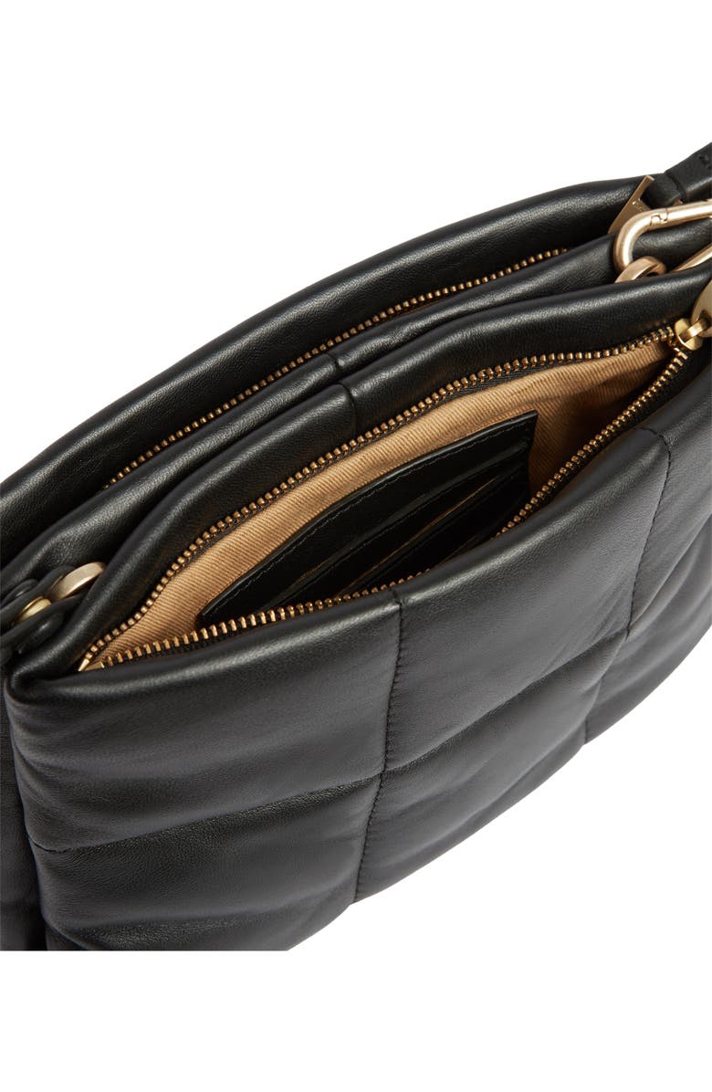 AllSaints Mila Quilted Leather Crossbody Bag, Alternate, color,