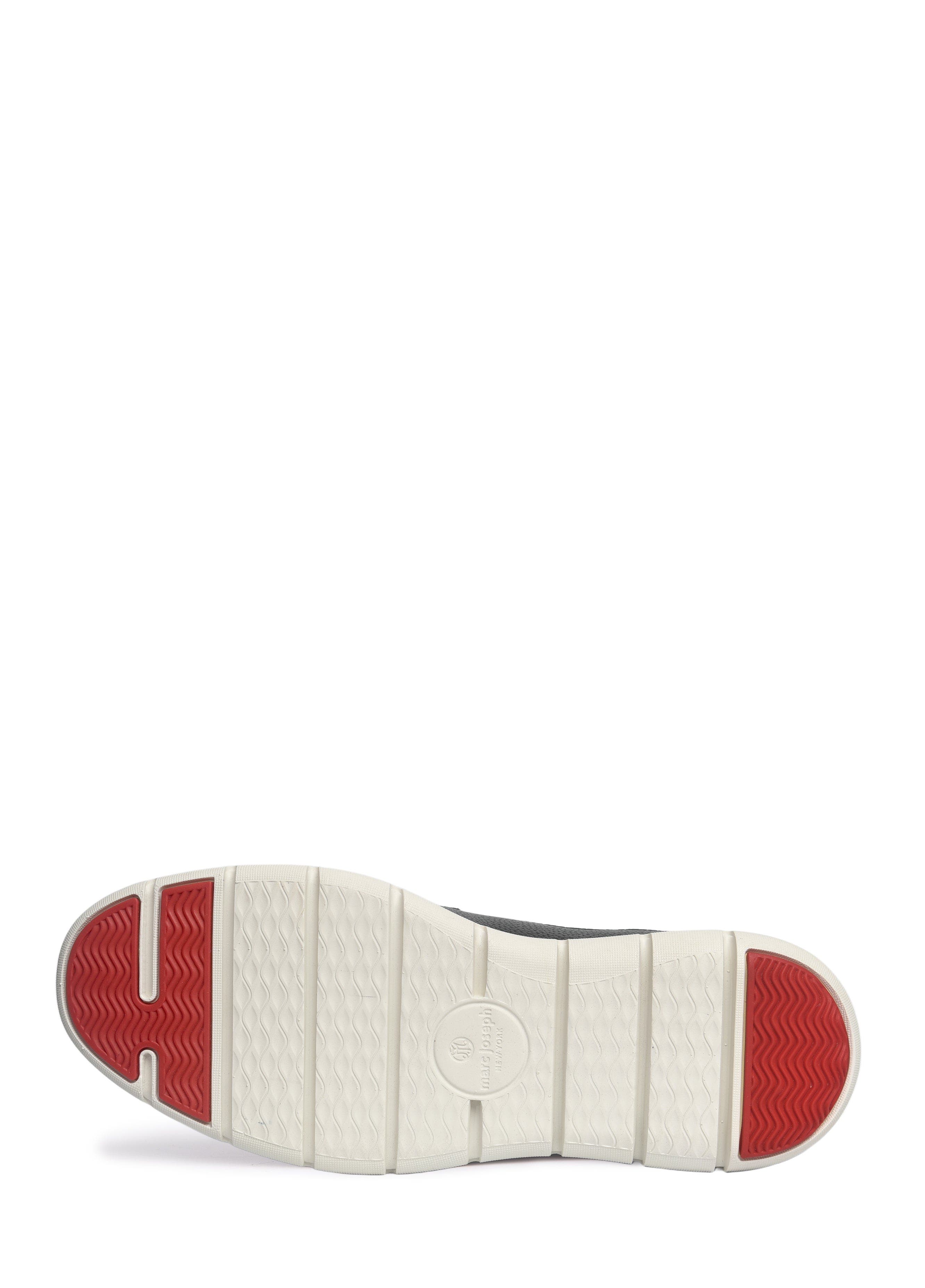 Marc Joseph New York Brooks  Hands Free Technology Leather Plain Toe Casual Oxford, Alternate, color, Black Grainy Leather