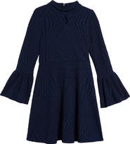 Ava & Yelly Flare Cuff Dress