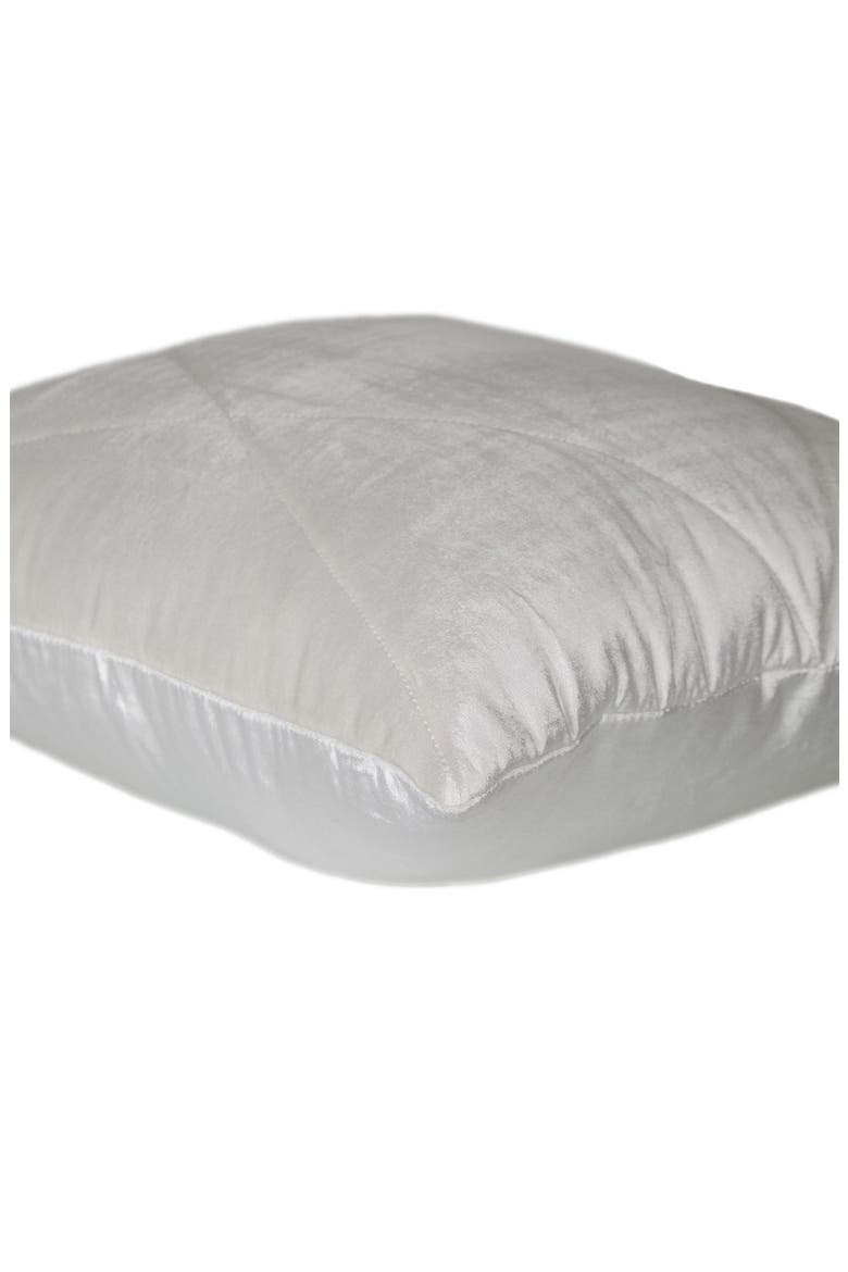 Koko Transitional White Throw Pillow, Alternate, color, WHITE