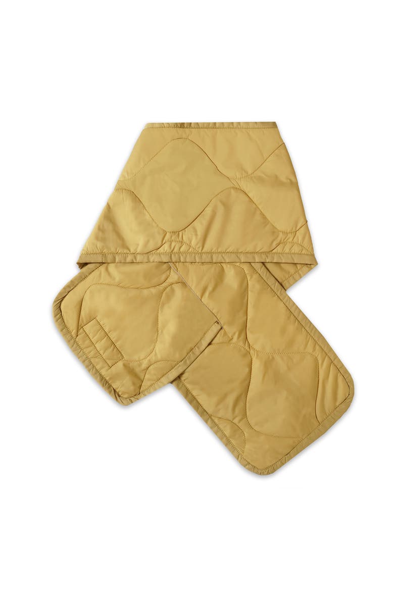 Quilted Scarf, Alternate, color, Yellow