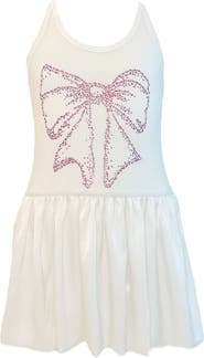 Lola + The Boys Crystal Bow Bubble Dress