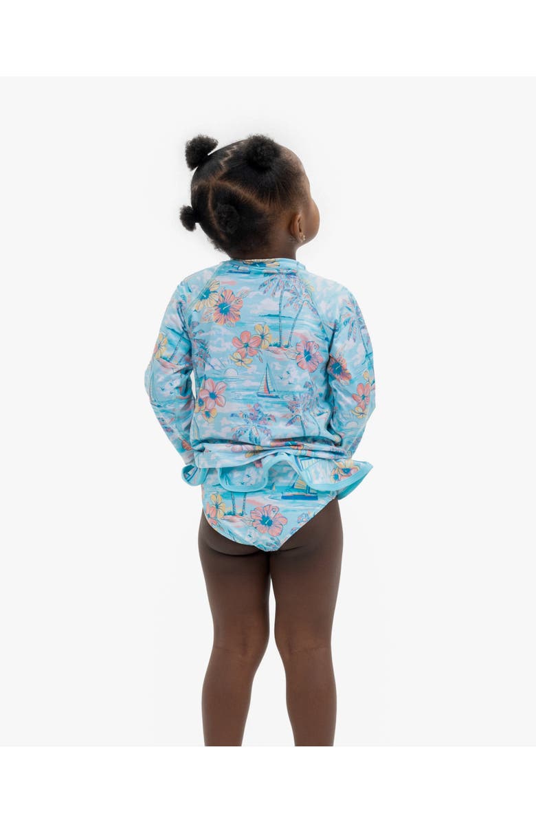 Kenny Flowers The BVIs - Kids Rash Guard UPF 50+, Alternate, color, Light Blue