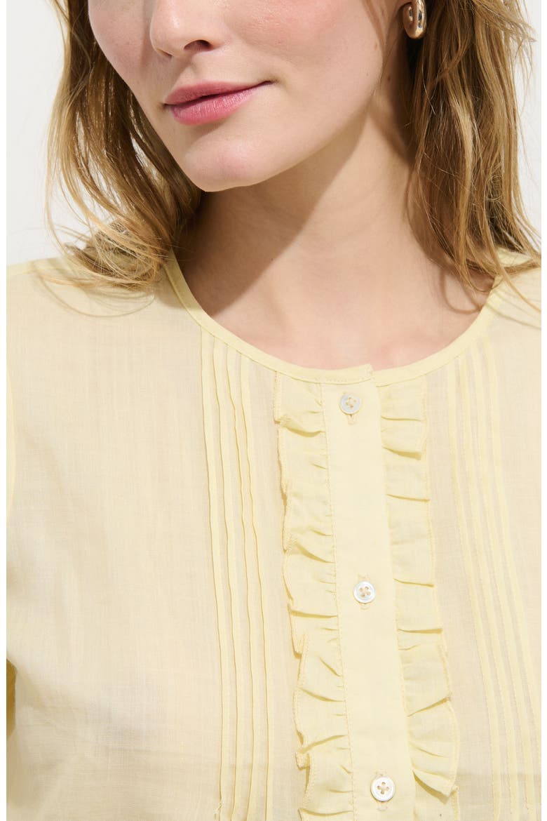 Brittany Ruffle Pintuck Top, Alternate, color, PEAR