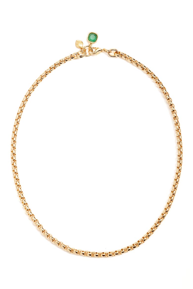 Posh Esmerelda Necklace, Main, color, GOLD
