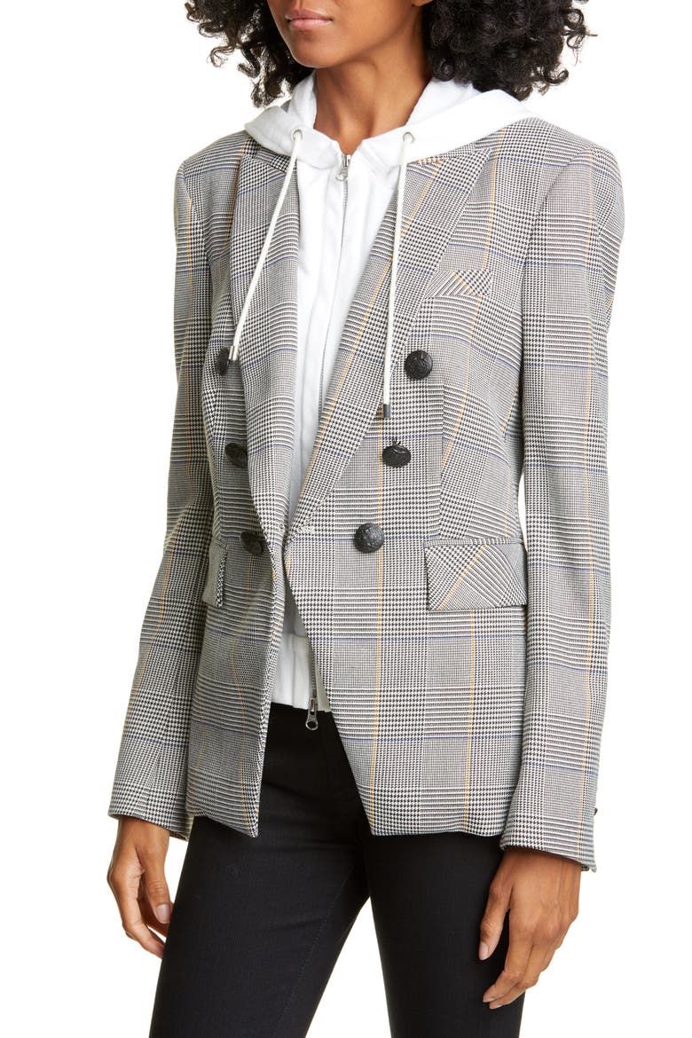 Miller Plaid Dickey Jacket, Alternate, color, WHITE MULTI