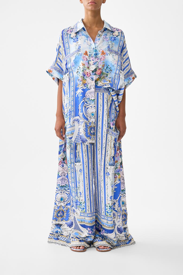 Wide Leg Trouser With Front Pockets, Main, color, Ottoman Opulence