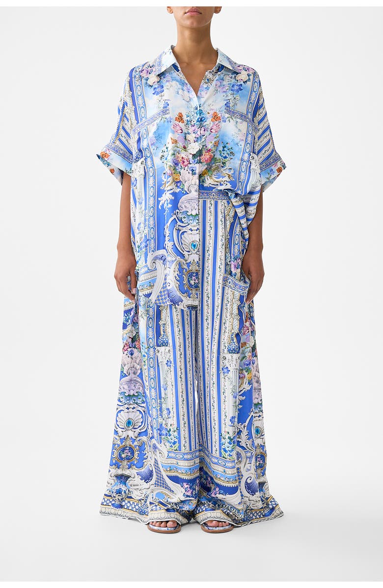 Camilla Wide Leg Trouser With Front Pockets, Main, color, Ottoman Opulence