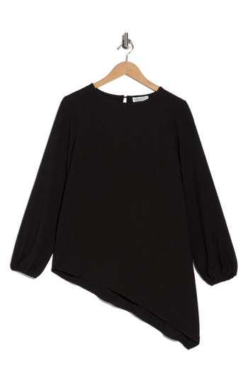 Patrizia Luca Asymmetrical Tunic In Black