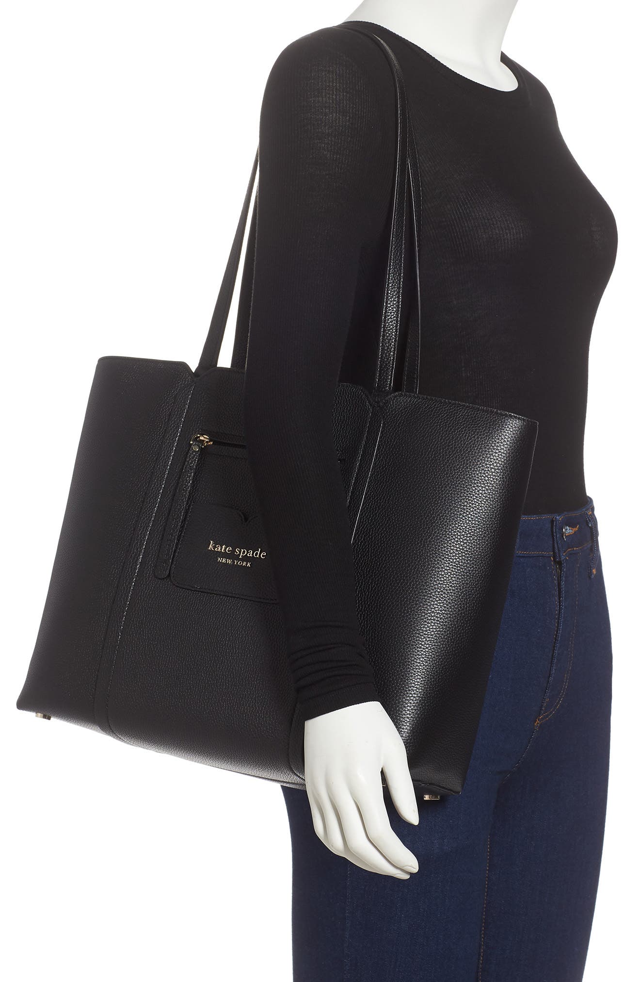 Kate Spade New York large florence leather tote, Alternate, color, 