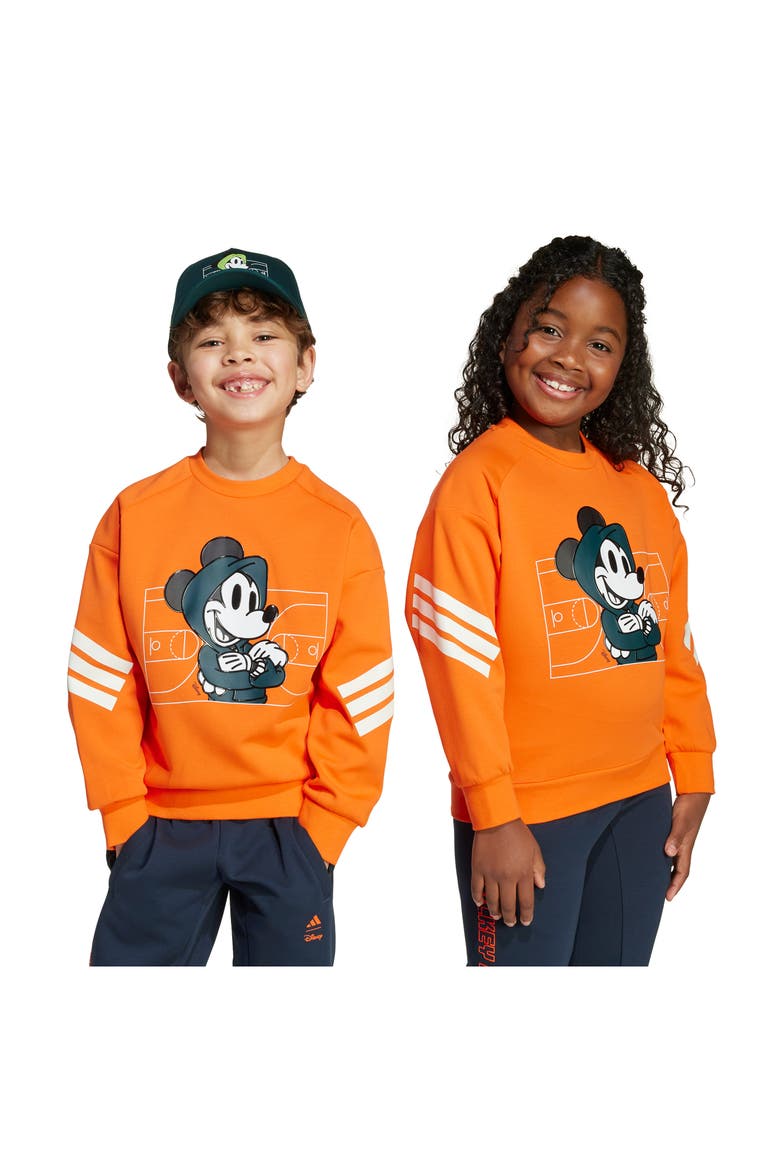Kids' x Disney Mickey Mouse Sweatshirt, Alternate, color, SEIMOR/OWH