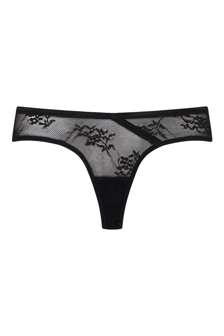 Love Lace Thong, Main, color, BLACK
