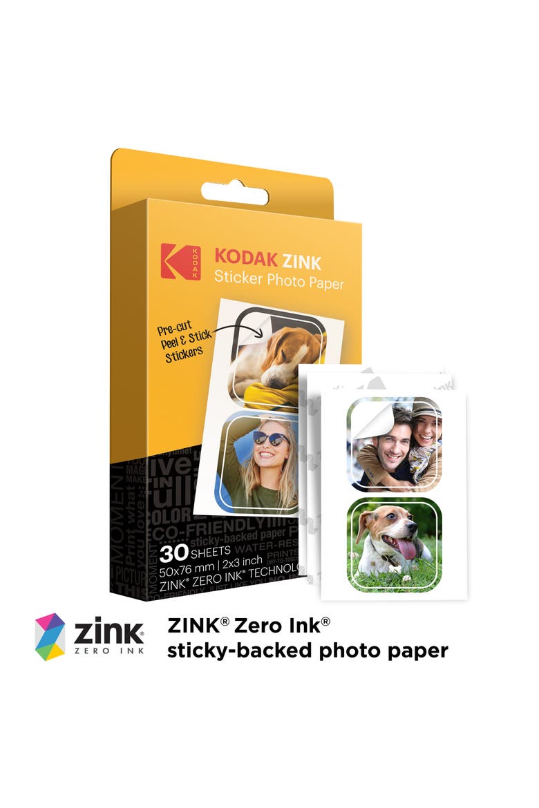 2x3 inch Pre-Cut Sticker Photo Paper, Alternate, color, White