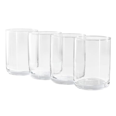 Emory 4 Piece 15 Ounce Double Old Fashioned Clear Glass Set