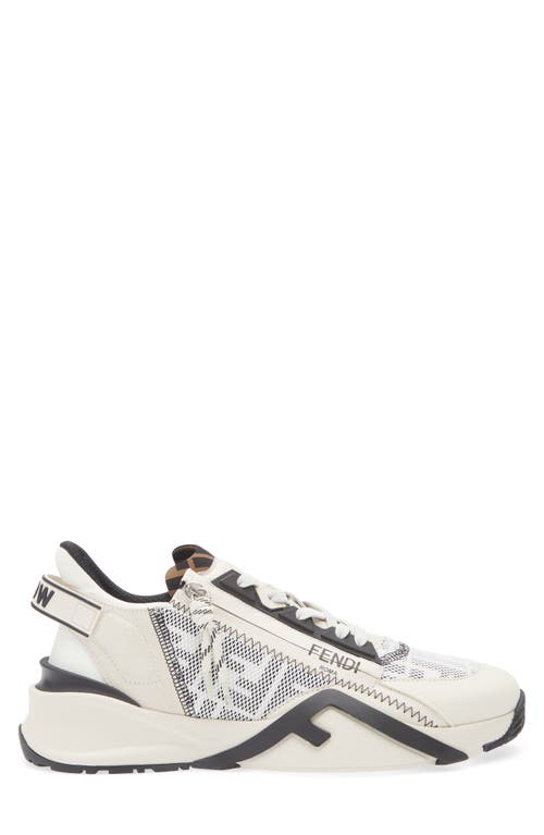 Fendi Men Flow Sneakers In White