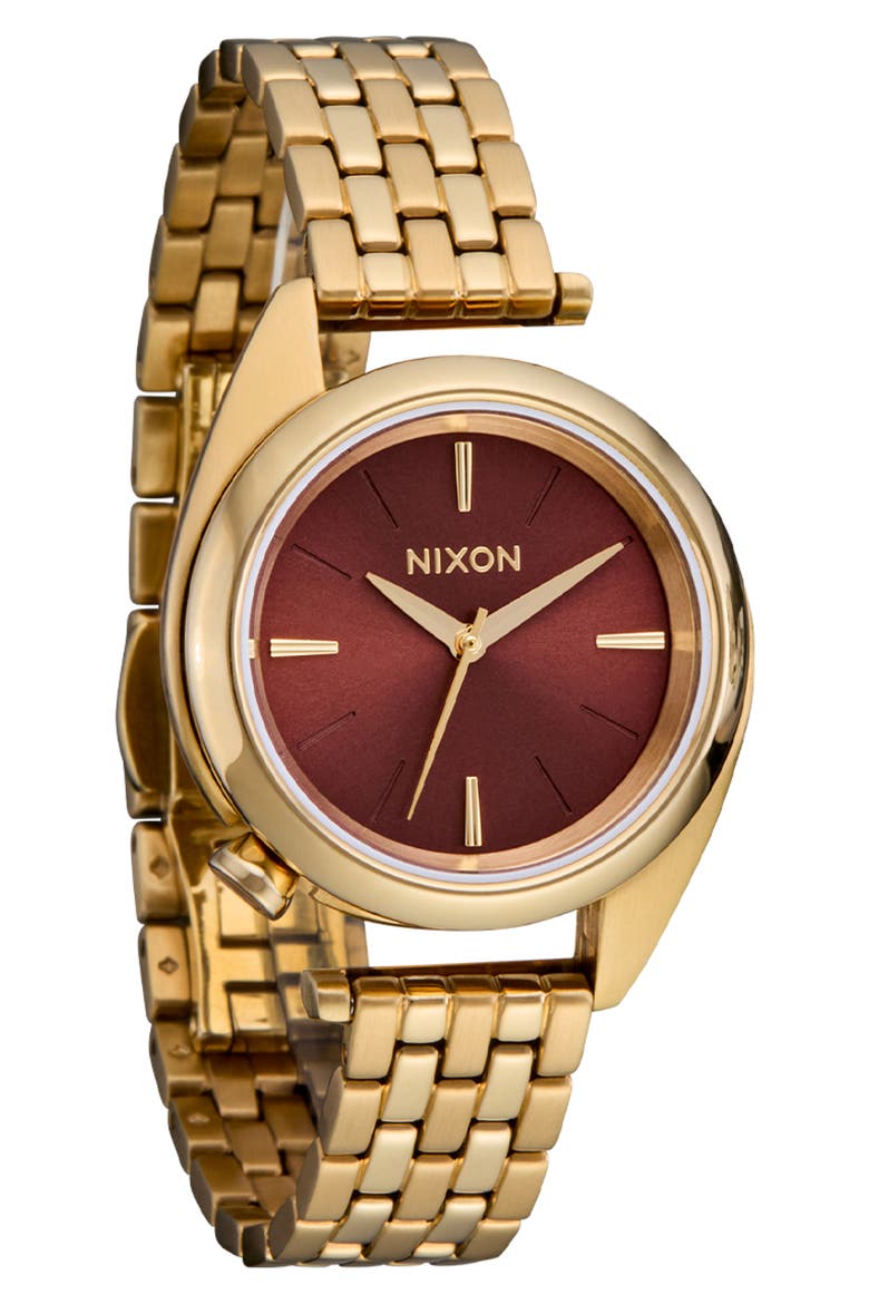 Eddy Bracelet Watch, 29mm, Alternate, color, ALL GOLD / COGNAC
