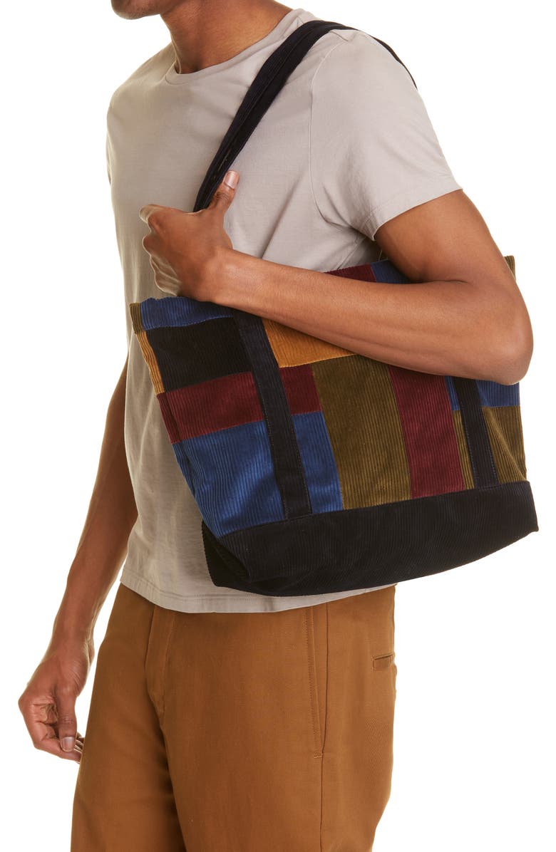 Baracuta x Noah Patchwork Corduroy Tote, Alternate, color,