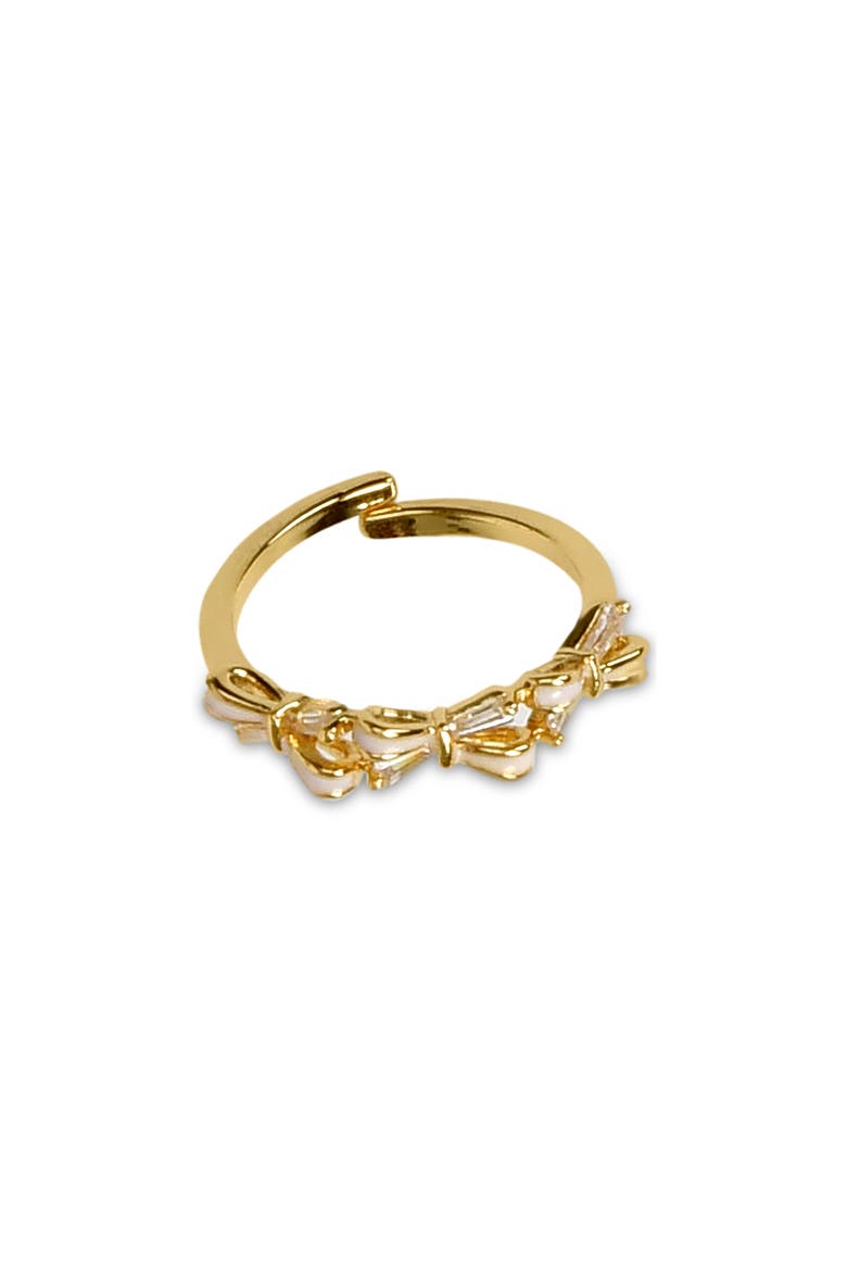 Beautiful Bows Ring & Necklace Set, Alternate, color, GOLD